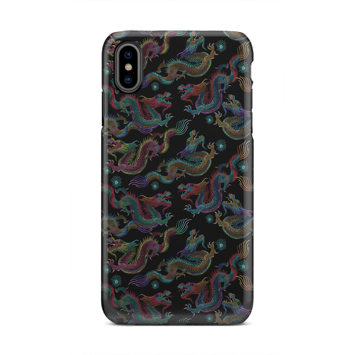 Chinese Dragon Pattern Print Tough Phone Case