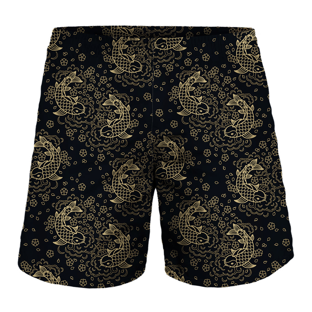 Chinese Koi Carp Pattern Print Men's Shorts