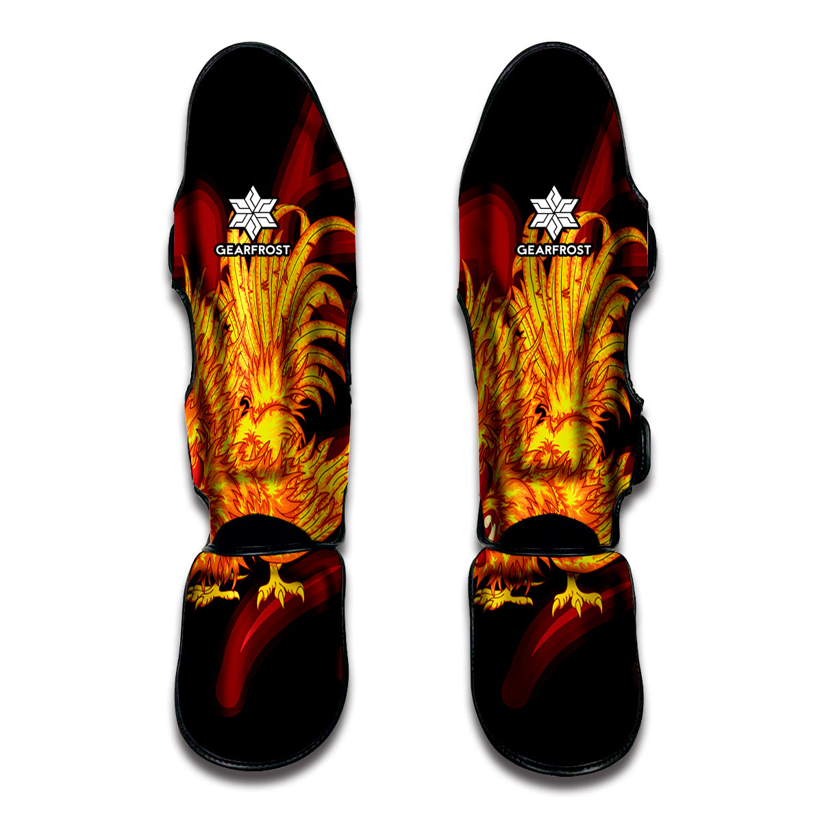 Chinese New Year Rooster Print Muay Thai Shin Guards