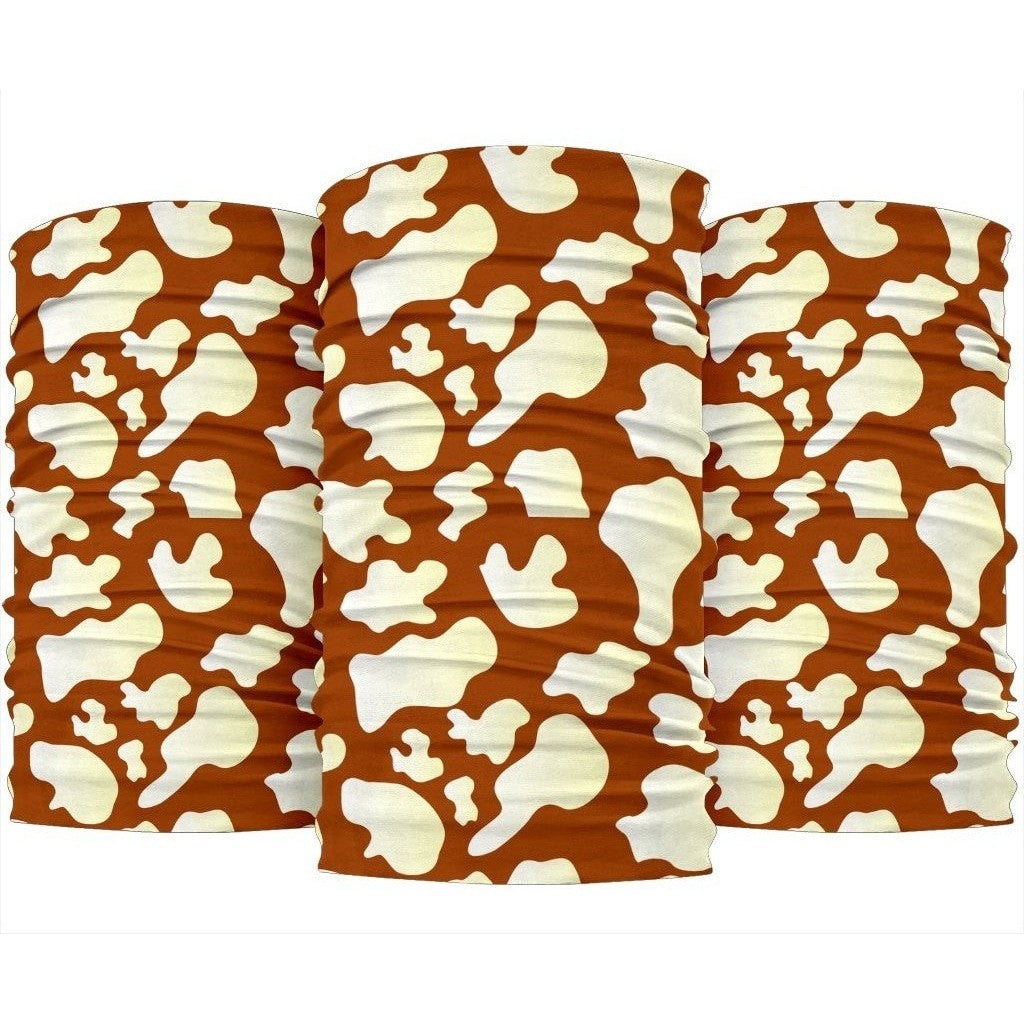 Chocolate And Milk Cow Print 3-Pack Bandanas