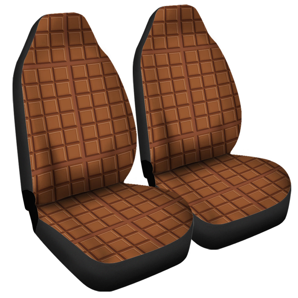 Chocolate Bar Pattern Print Universal Fit Car Seat Covers