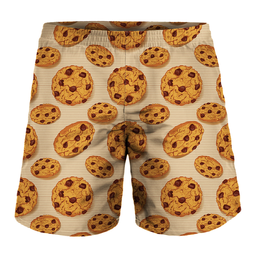 Chocolate Chip Cookie Pattern Print Men's Shorts