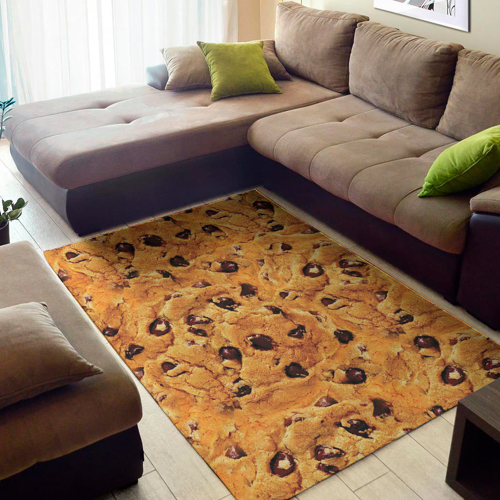 Chocolate Chip Cookie Print Area Rug