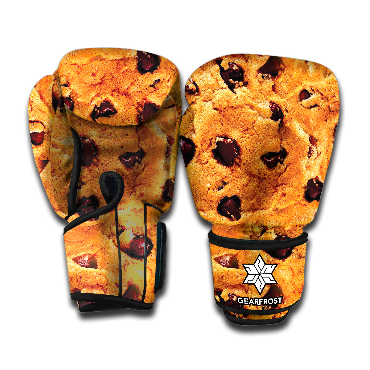 Chocolate Chip Cookie Print Boxing Gloves