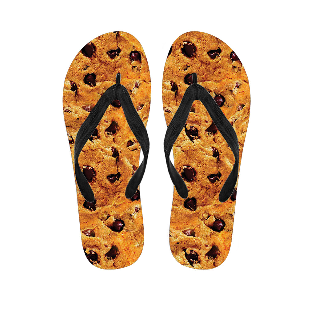 Chocolate Chip Cookie Print Flip Flops