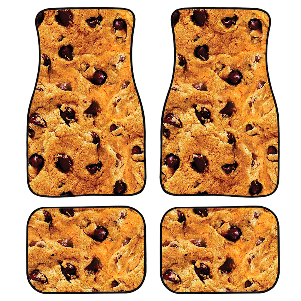 Chocolate Chip Cookie Print Front and Back Car Floor Mats