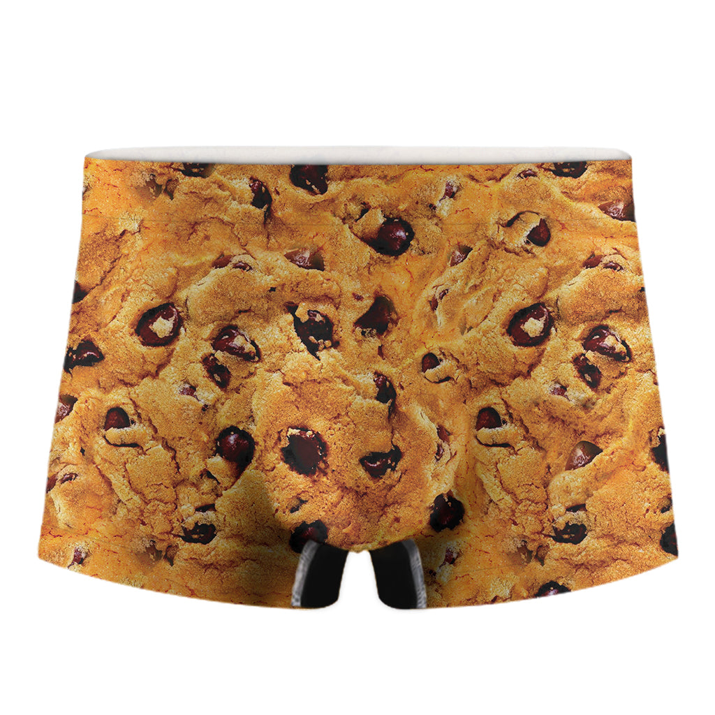 Chocolate Chip Cookie Print Men's Boxer Briefs