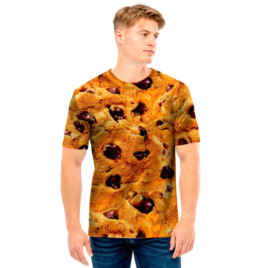 Chocolate Chip Cookie Print Men's T-Shirt