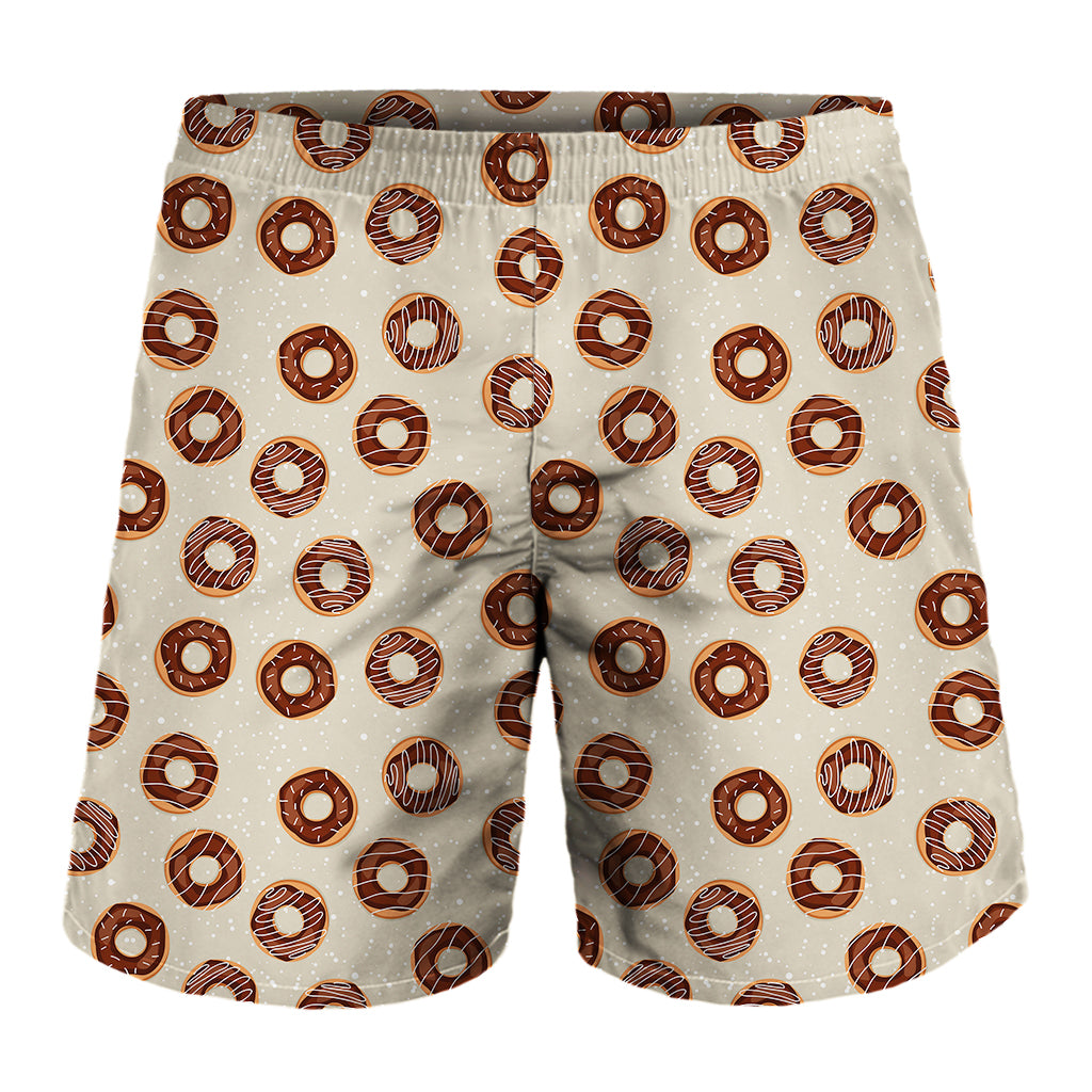 Chocolate Donuts Pattern Print Men's Shorts