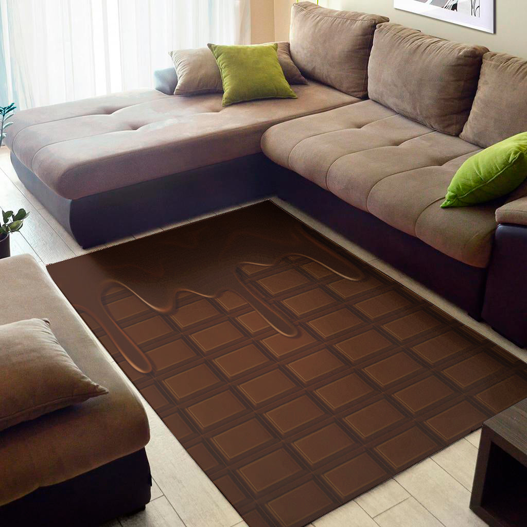 Chocolate Print Area Rug