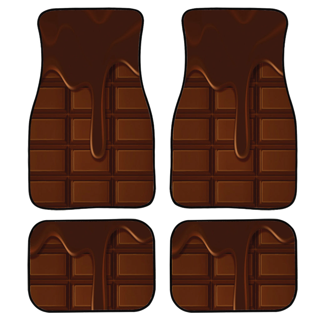 Chocolate Print Front and Back Car Floor Mats