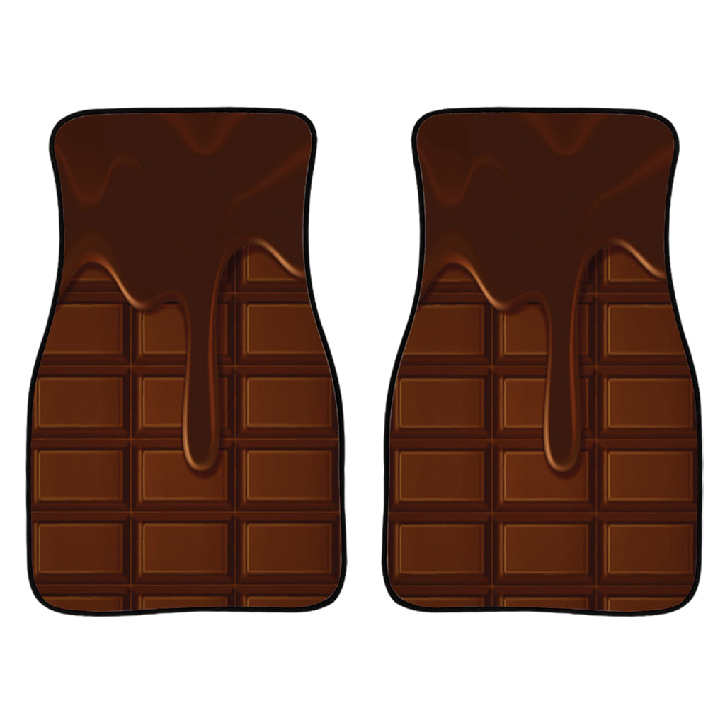 Chocolate Print Front Car Floor Mats