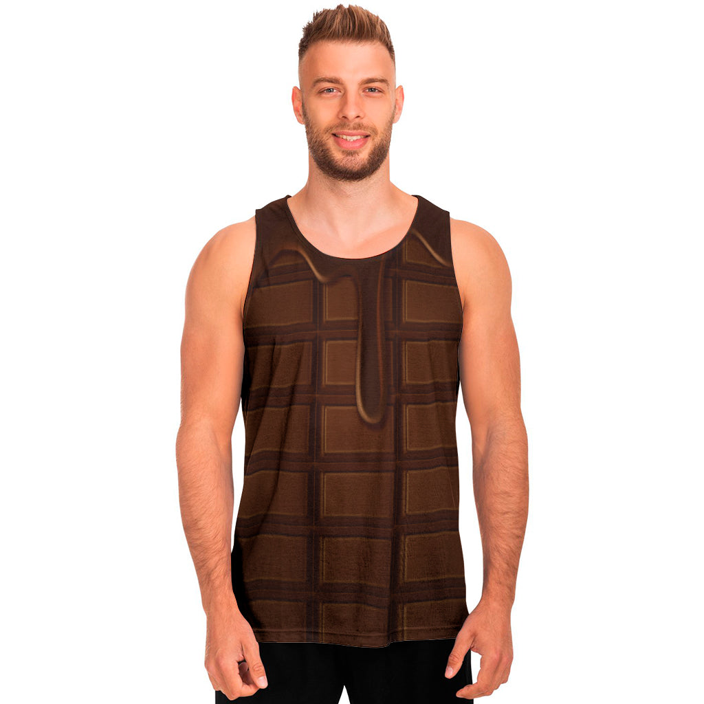 Chocolate Print Men's Tank Top