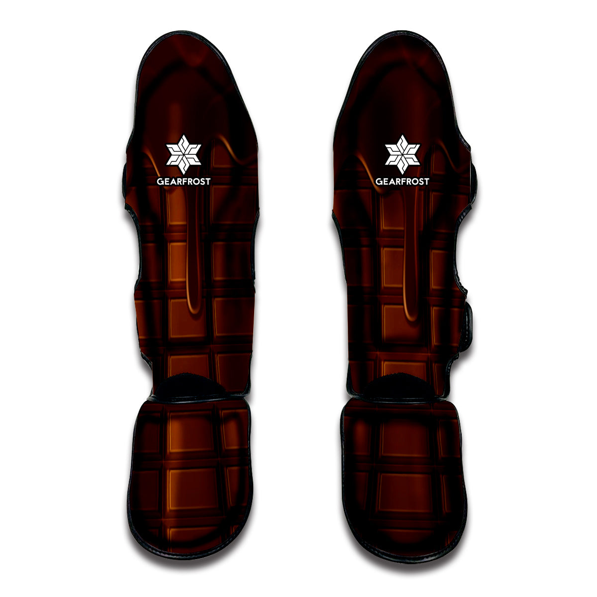 Chocolate Print Muay Thai Shin Guards