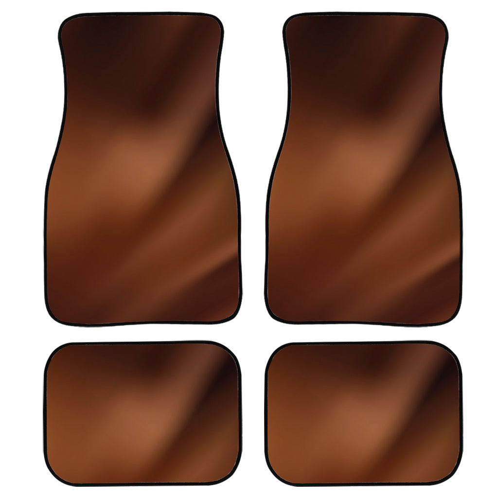 Chocolate Texture Print Front and Back Car Floor Mats