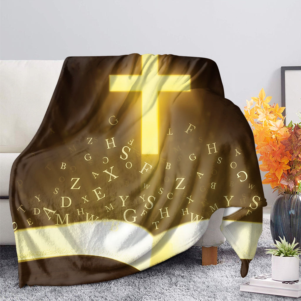 Christian Holy Bible Print Blanket