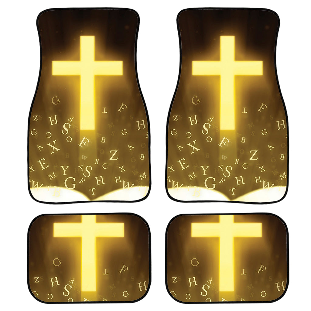 Christian Holy Bible Print Front and Back Car Floor Mats