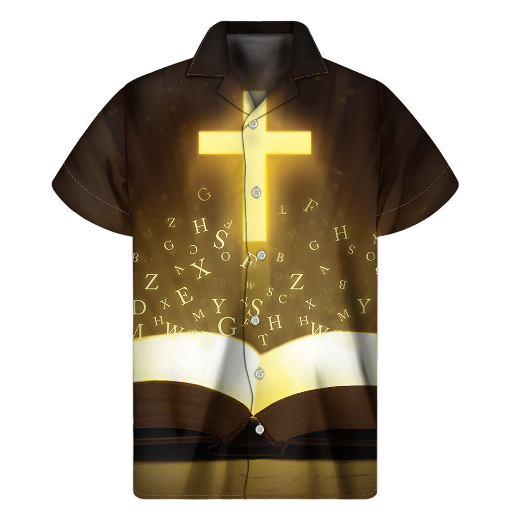 Christian Holy Bible Print Men's Short Sleeve Shirt