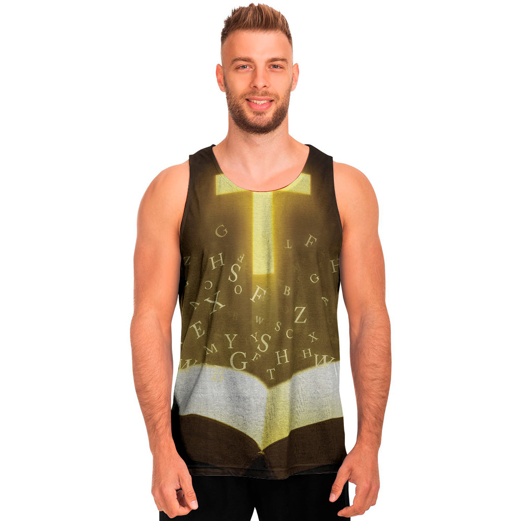 Christian Holy Bible Print Men's Tank Top