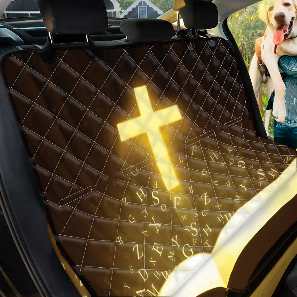 Christian Holy Bible Print Pet Car Back Seat Cover