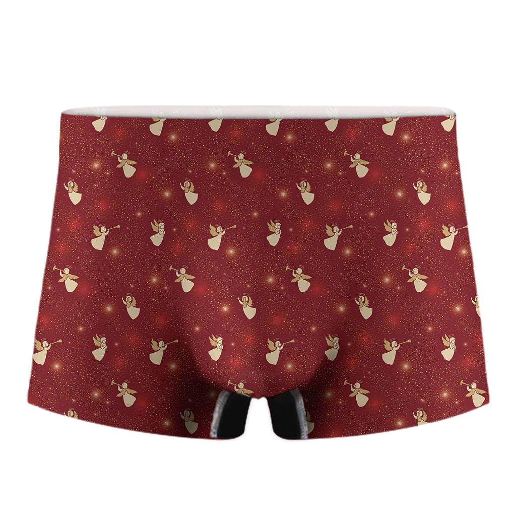 Christmas Angel Pattern Print Men's Boxer Briefs