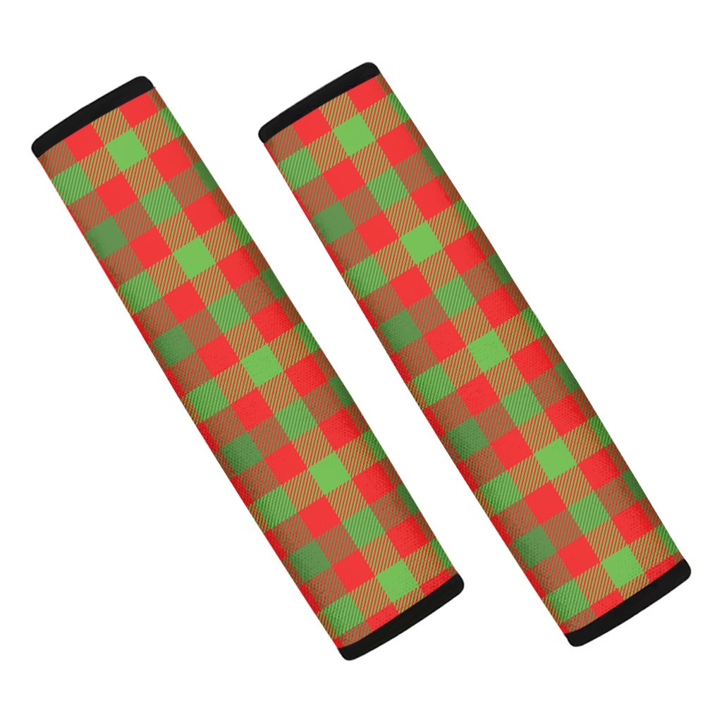 Christmas Buffalo Plaid Print Car Seat Belt Covers