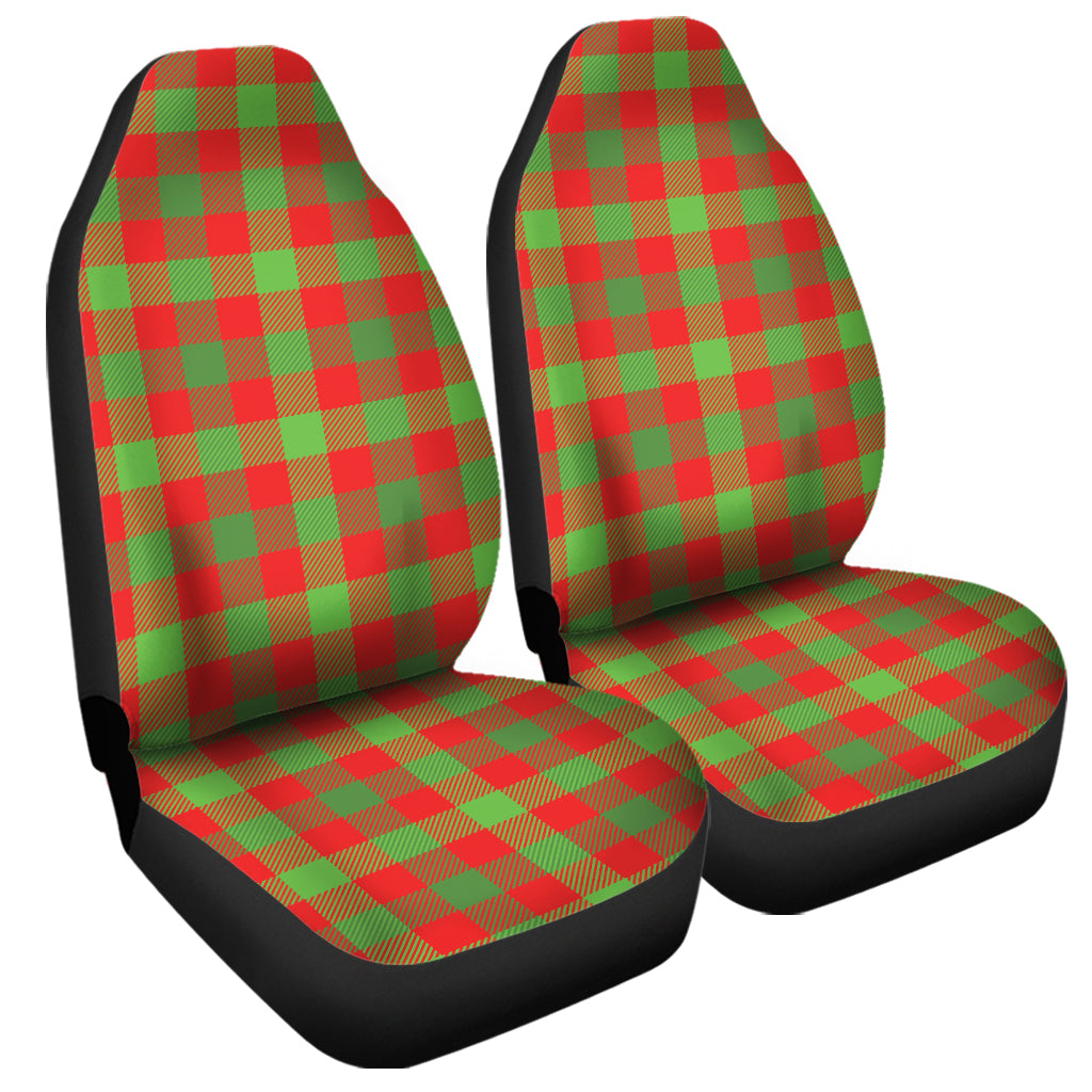 Christmas Buffalo Plaid Print Universal Fit Car Seat Covers