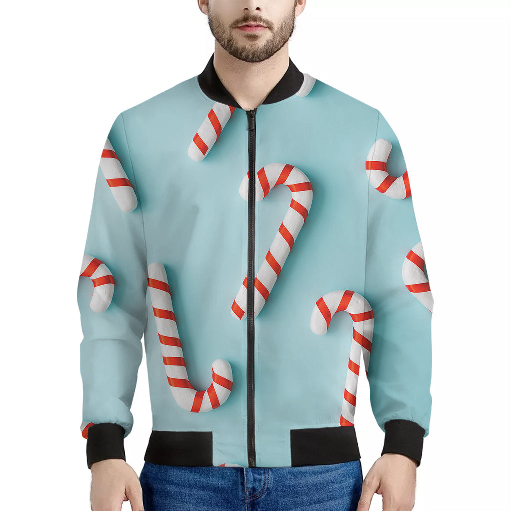 Christmas Candy Candies Pattern Print Men's Bomber Jacket