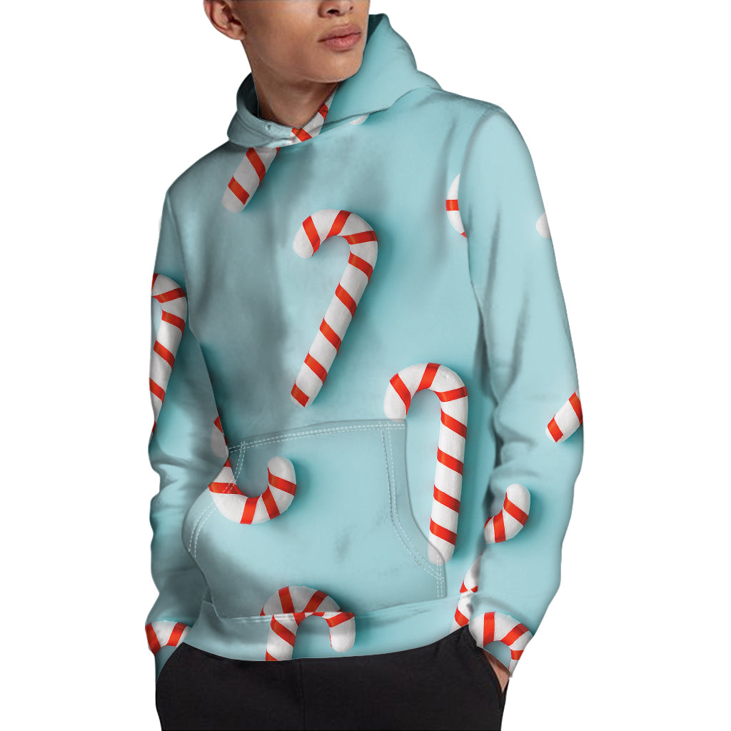 Christmas Candy Candies Pattern Print Pullover Hoodie