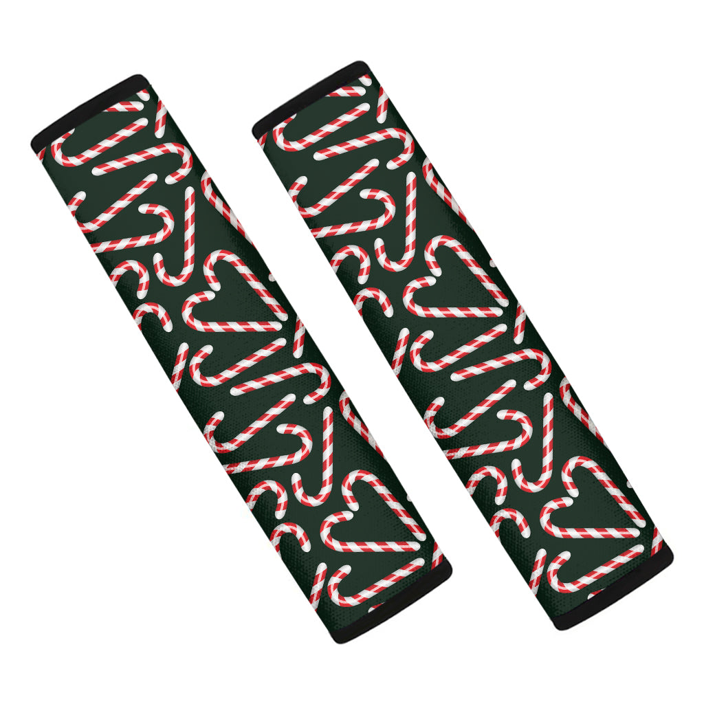 Christmas Candy Cane Pattern Print Car Seat Belt Covers