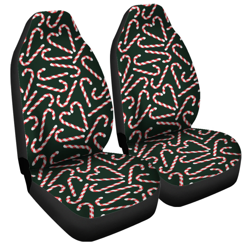 Christmas Candy Cane Pattern Print Universal Fit Car Seat Covers