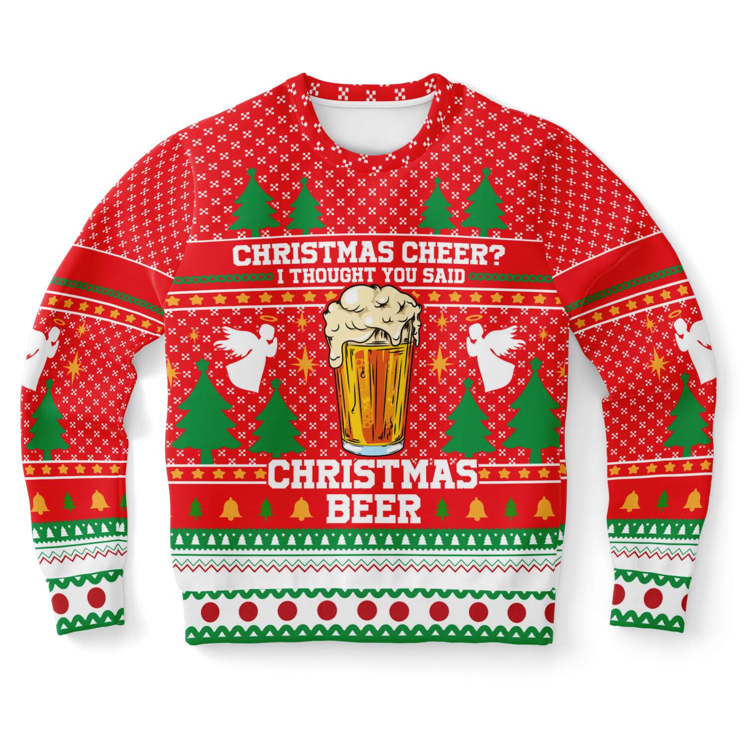 Christmas Cheer I Thought You Said Beer Ugly Christmas Sweater