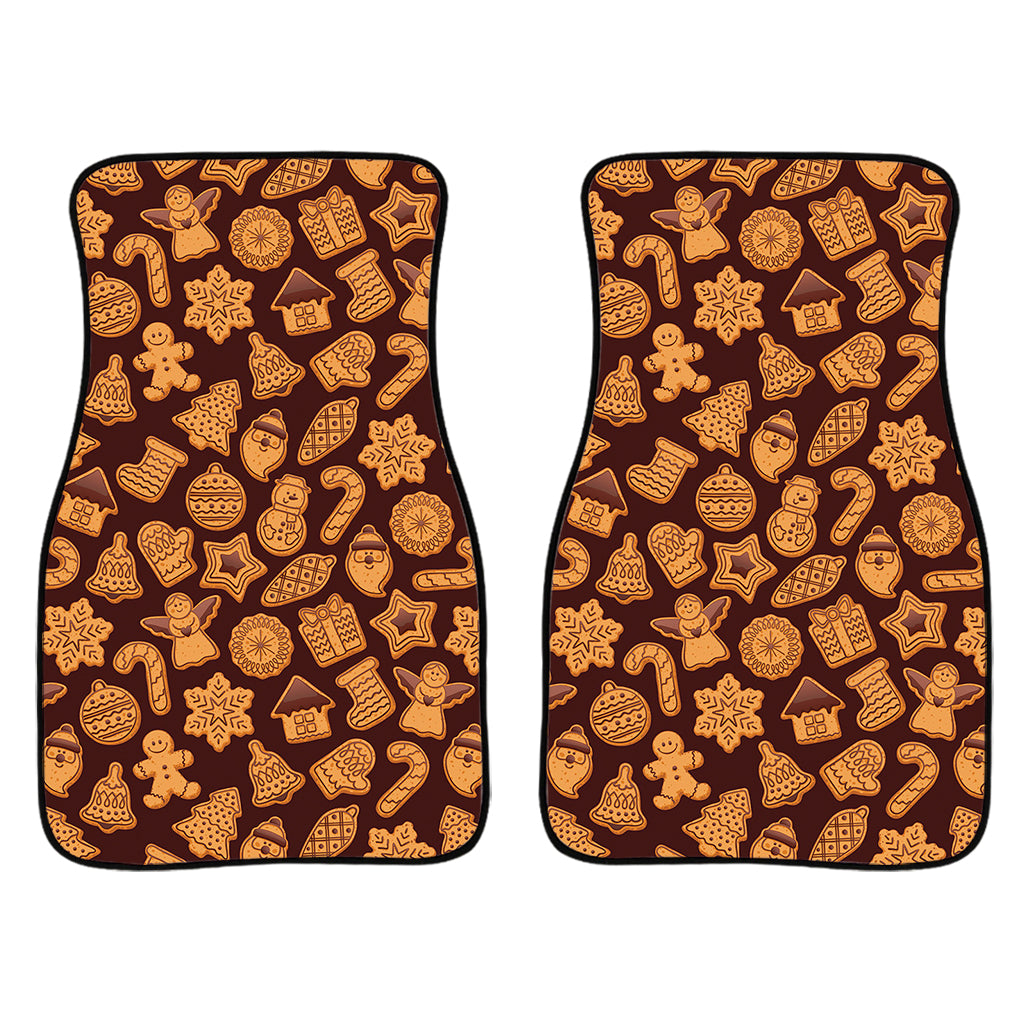 Christmas Cookies Pattern Print Front Car Floor Mats