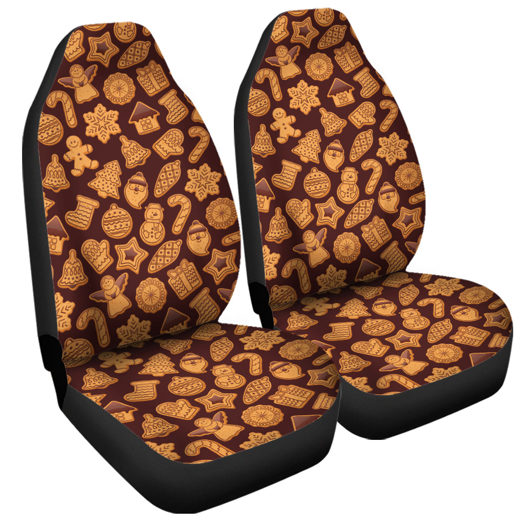 Christmas Cookies Pattern Print Universal Fit Car Seat Covers