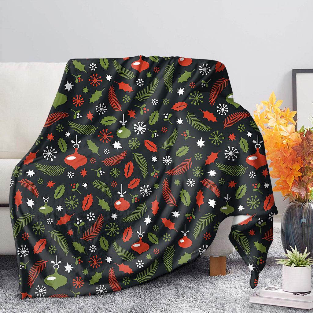 Christmas Decorations Pattern Print Blanket