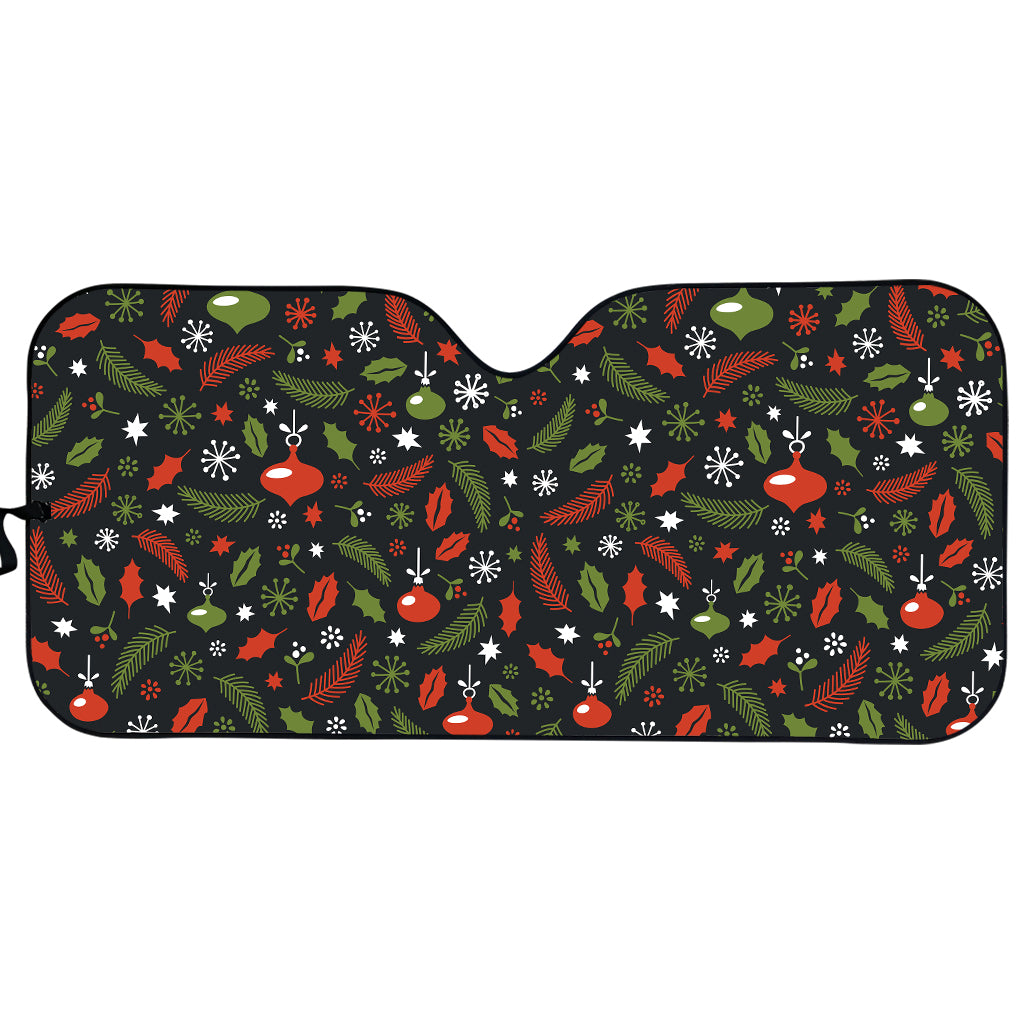 Christmas Decorations Pattern Print Car Sun Shade