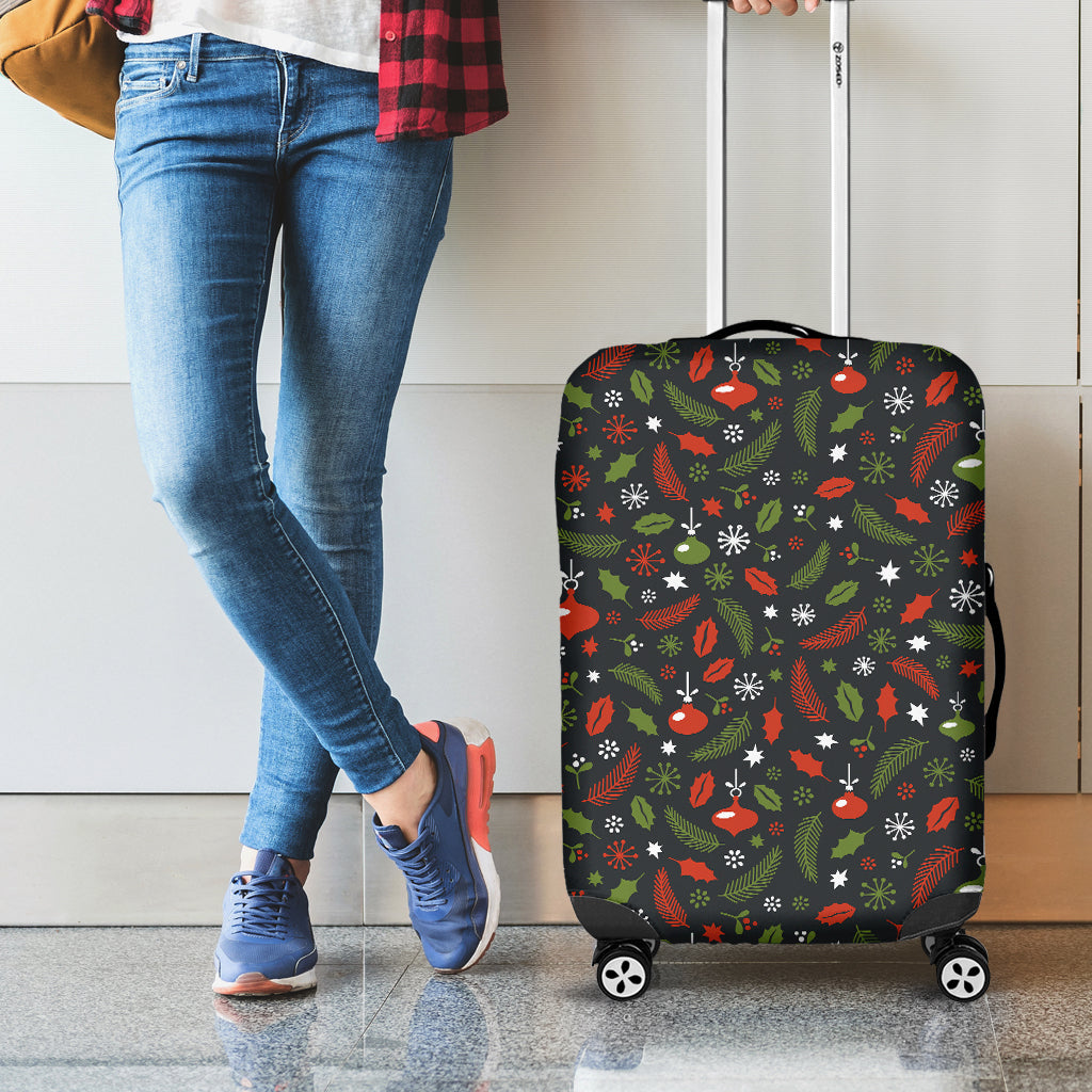 Christmas Decorations Pattern Print Luggage Cover