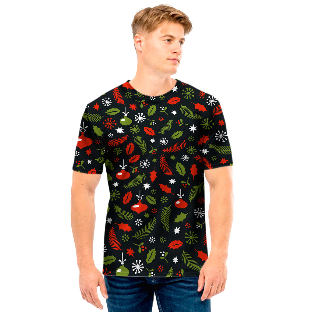 Christmas Decorations Pattern Print Men's T-Shirt