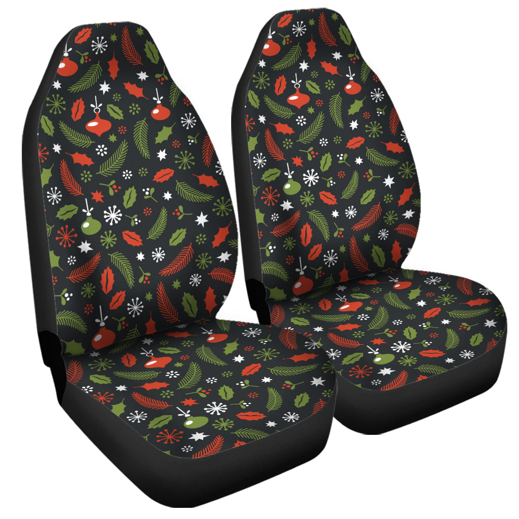 Christmas Decorations Pattern Print Universal Fit Car Seat Covers