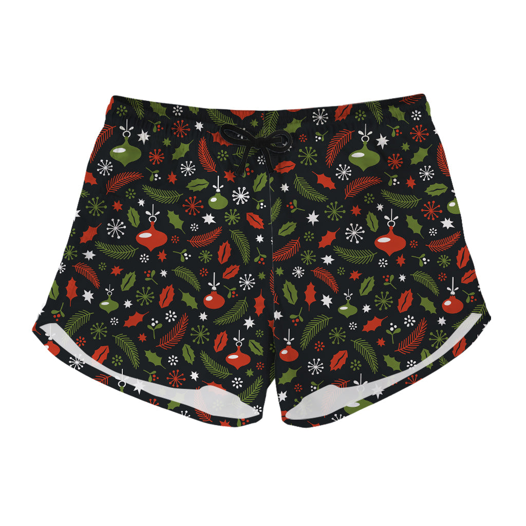 Christmas Decorations Pattern Print Women's Shorts