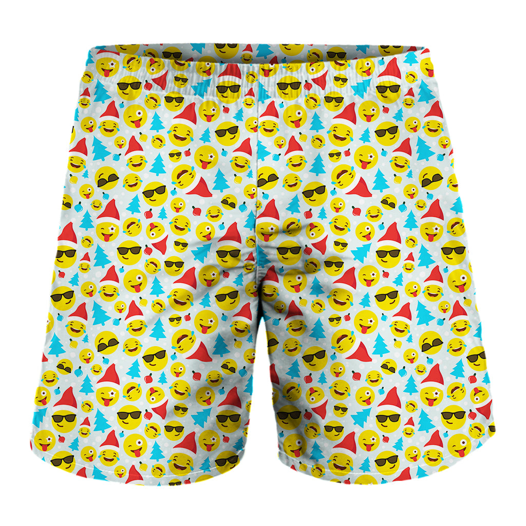 Christmas Emoji Pattern Print Men's Shorts