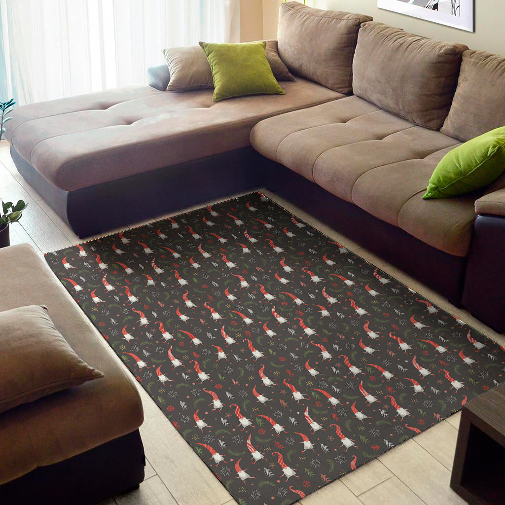 Christmas Gnomes Pattern Print Area Rug