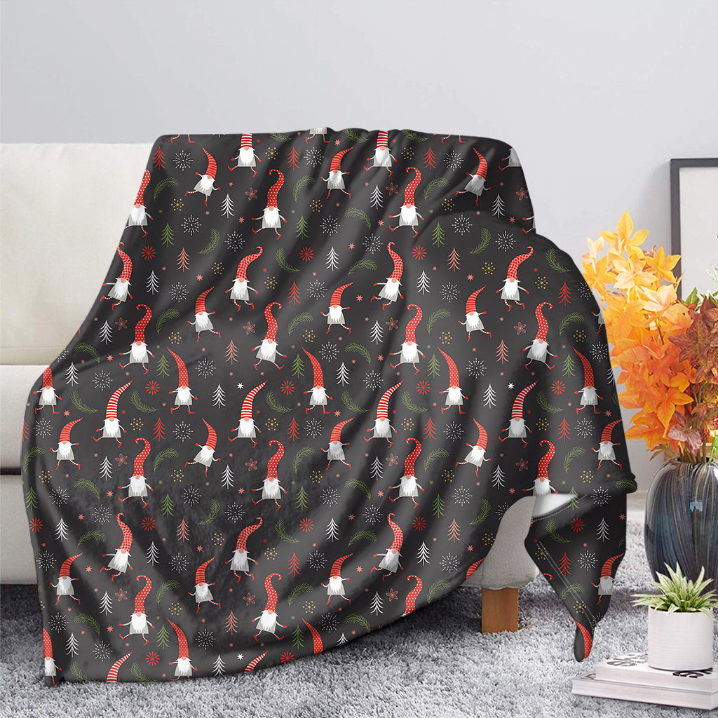 Christmas Gnomes Pattern Print Blanket