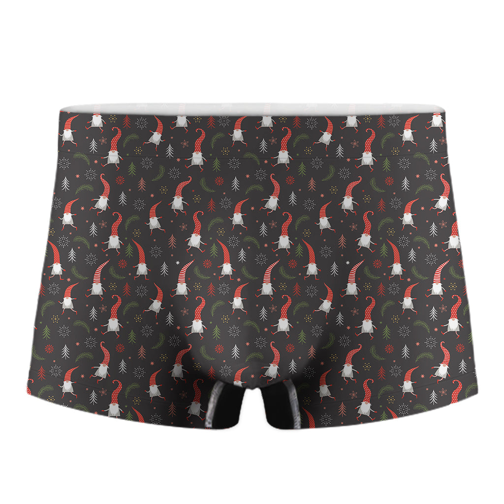 Christmas Gnomes Pattern Print Men's Boxer Briefs