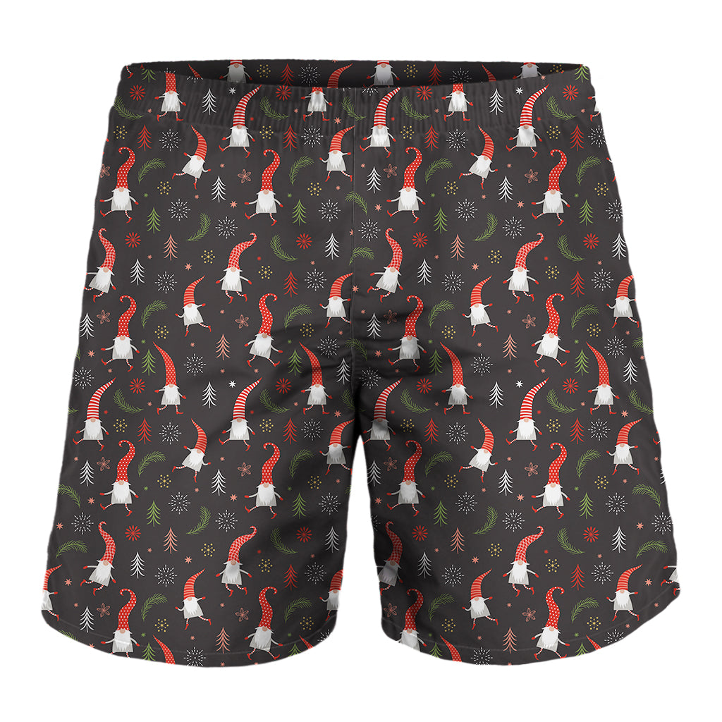 Christmas Gnomes Pattern Print Men's Shorts