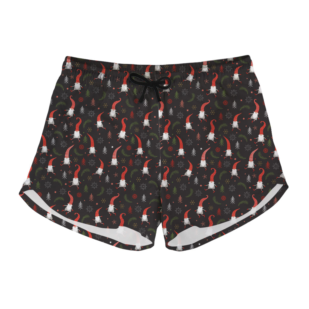 Christmas Gnomes Pattern Print Women's Shorts