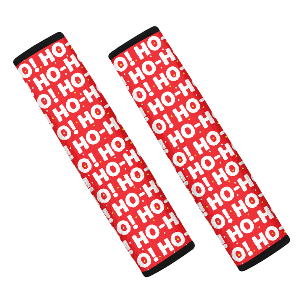 Christmas Ho Ho Ho Pattern Print Car Seat Belt Covers