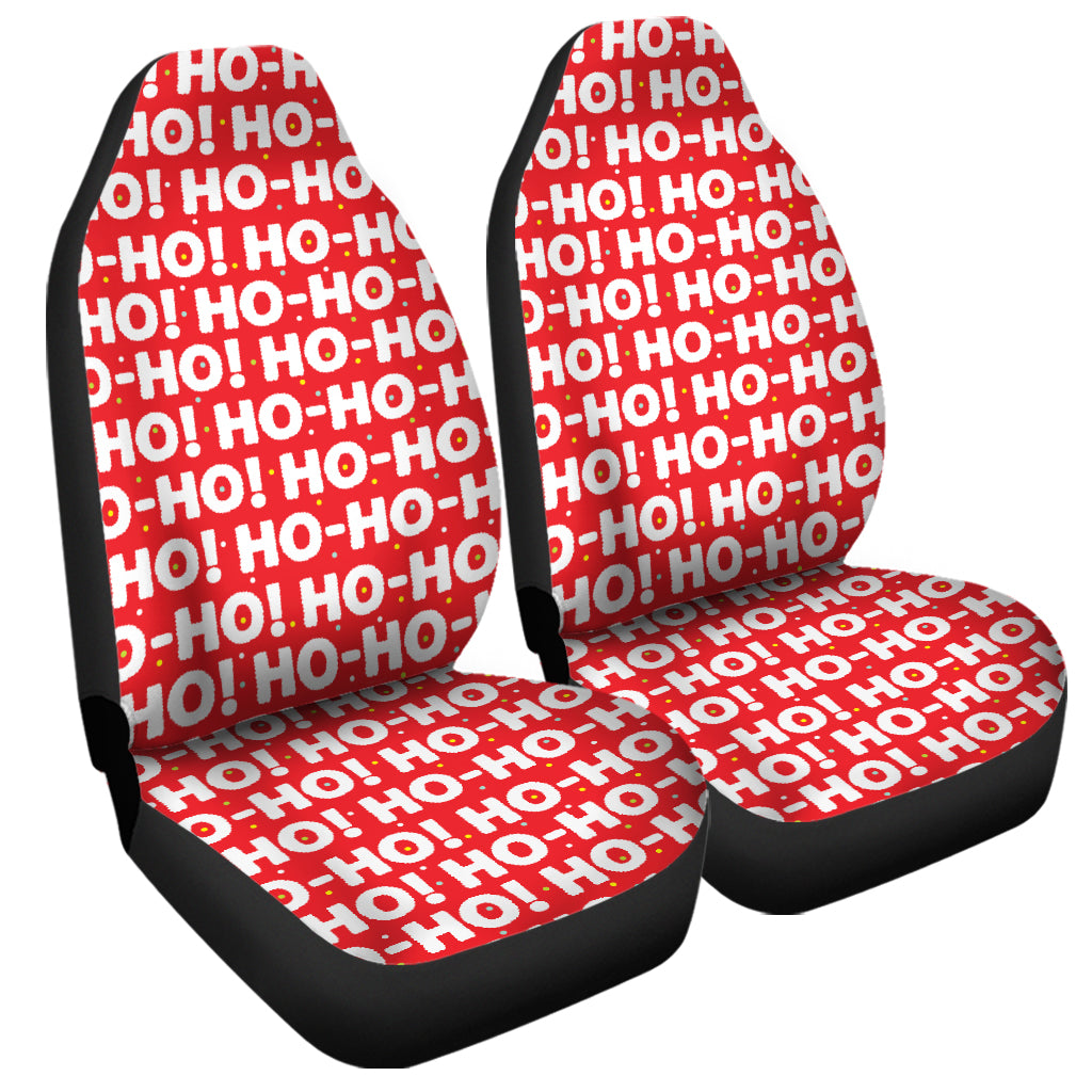 Christmas Ho Ho Ho Pattern Print Universal Fit Car Seat Covers