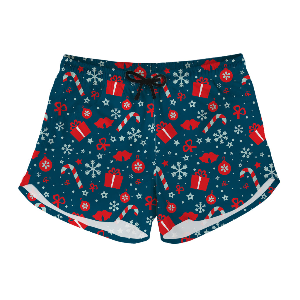 Christmas Holiday Elements Pattern Print Women's Shorts