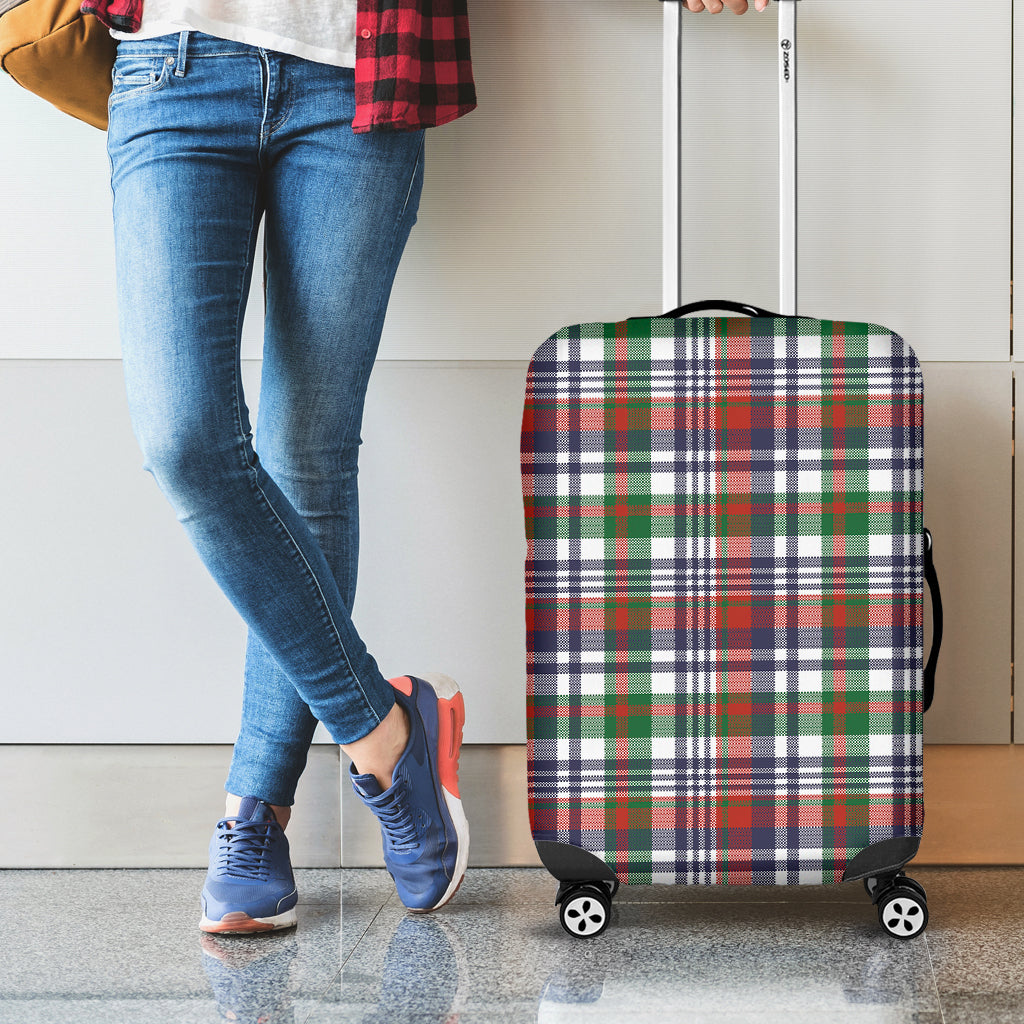 Christmas Madras Plaid Print Luggage Cover